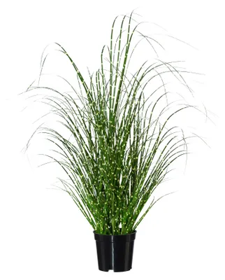Produktbild von CREATIV green künstliches Zebragras 58 cm im Topf, naturgetreues Wildgras im Topf, Deko Gräser für Innen