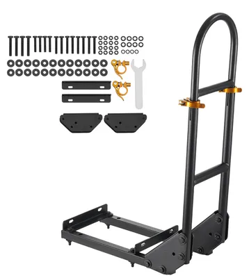 Immagine prodotto di Maniglia di supporto per carrelli da golf SucceBuy (450 x 235 x 905 mm), compatibile con la maggior parte dei carrelli da golf dotati di supporti metallici, con maniglia regolabile in altezza (69,85-85,09 cm) realizzata in robusto Acciaio al carbonio, ideale per il sedile posteriore