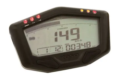 Obrázok produktu pre KOSO tachometer DB-02 multifunkčný čierny univerzálny
