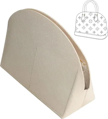 Zdjęcie produktu dla Fovasen Filcowy Organizer do Torebki Filcowy Organizer do Torebki Alma BB PM Wkładka do Torebki Damskiej - beżowy,BB