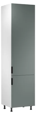 Obrázek produktu pro Vysoká kuchyňská skříň SALERNO - šířka 60 cm, bílá / zelená
