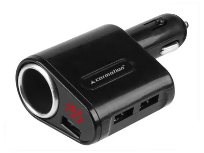 Produktbild von 3x USB Ladegerät, 5A Max mit 8-30V Voltmeter und EURO Steckdose max 120W