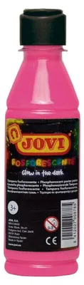 Produktbild von Jovi Flüssige Plakatfarbe phosphorescent 250ml Flasche,magenta