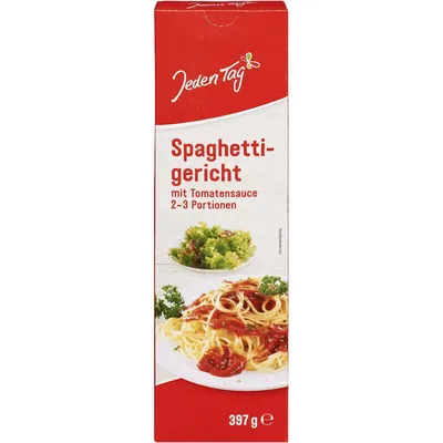 Produktbild von Jeden Tag Spaghetti m.Tomatensauce (397 g)