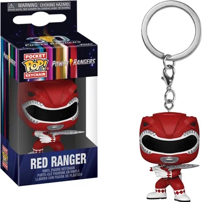 Produktbild von Mighty Morphin Power Ranger 30th - Red Ranger - Schlüsselanhänger Funko Pocket POP! Keychain