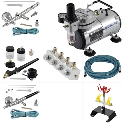 Produktbild von Agora-Tec® Airbrush Komplett-Set EXPERT XVI.13