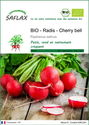Image de SAFLAX  -- Radis - Cherry bell - 100 graines - Raphanus