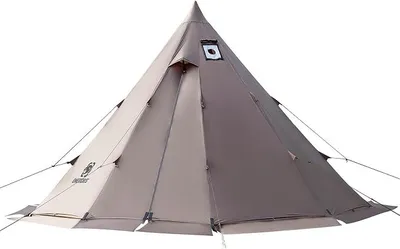 Produktbild von Rock Fortress Zelt Tipi Zelt Firstzelte für 4-6 Personen Pyramidenzelt mit Zeltstange 4 Jahrzeit Campingzelt 3000 mm Wassersäule für Outdoor, Camping, Wandern, Trekking
