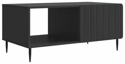 Immagine prodotto di vidaXL Tavolino da salotto Nero 90 x 50 x 40 cm in materiale derivato dal legno