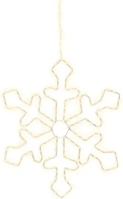 Produktbild von Lumineo Micro LED Rahmenbeleuchtung Schneeflocke 37 cm