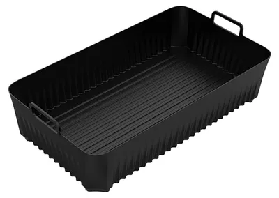 Image de Insert en silicone pour friteuse à air chaud Ninja AF500, revêtement antiadhésif, résistant à la chaleur, facile à nettoyer, accessoire de cuisine, panier pour friteuse à air chaud, poêle à frire à air chaud. Couleur : 1 pièce  10,4 L