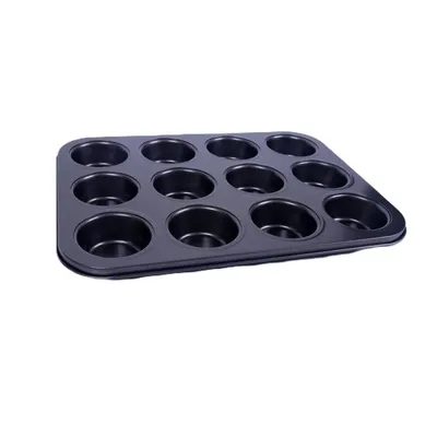 Produktbild von 12x 12er Muffin-Backblech antihaftbeschichtet Muffins backen 144 Muffins