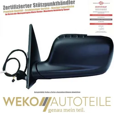 Frankberg Außenspiegelglas Rechts Für BMW 3er E36 - Konvex Elektrisch