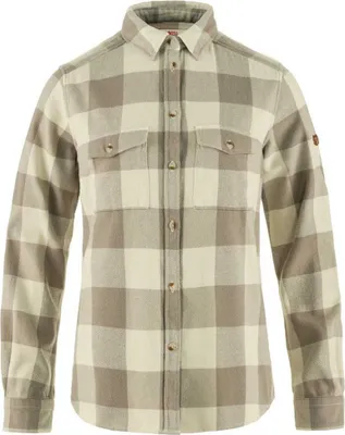 Produktbild von Fjällräven Övik Heavy Flannel Langarmhemd Beige M Damen Beige M