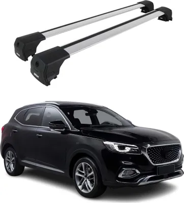 Productafbeelding van Draagframe, basissteun voor MG HS I, modeljaren 2018-2024, 75 kg, aluminium, zilver, 2-delig