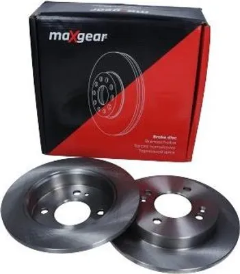 Produktbild von 2x MAXGEAR Bremsscheibe 19-1938 hinten für HYUNDAI i10 (PA) für KIA Picanto (SA)