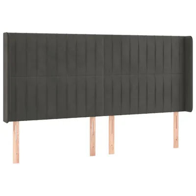 Zdjęcie produktu dla VidaXL 3119885, Ciemny Szary, Poliester, Drewno, 2030 mm, 118 cm, 128 cm, 160 mm