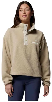 Obrázek produktu pro Mikina Columbia Forro polar Columbia Helvetia II Cropped Half Snap beige blanco mujer pro Uni