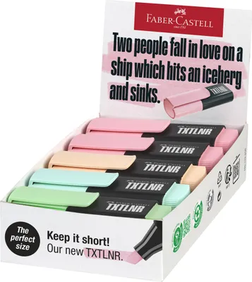 Immagine prodotto di FABER-CASTELL 154211 FABER-CASTELL TXTLNR Mini Pastell A Textmarker farbsortiert, 10 St.
