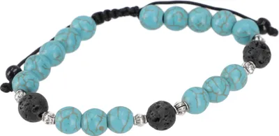 Produktbild von Mala Armband, Tibetische Handmala, Yogaschmuck, Buddhistischer Schmuck, Yogaarmband 8 mm - Türkis, Mehrfarbig, Halbedelstein, Armreifen & Armbänder Modeschmuck