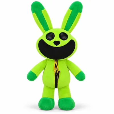 Imagen del producto de Wiztex: Peluche verde "Hoppy Hopscotch", figura de peluche para juegos, ideal como regalo para niños. Juguete de colección inspirado en el juego de la rayuela