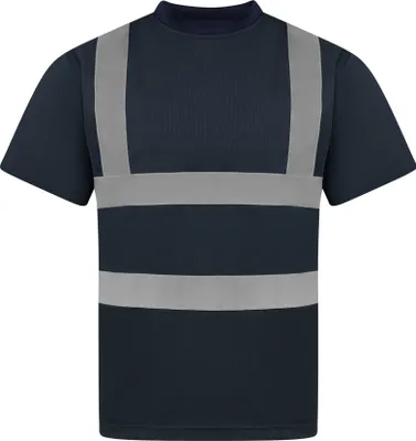 Produktbild von Korntex KXS | Herren Hi-Viz Workwear Arbeits T-Shirt EN ISO 20471 - Farbe: Navy - Größe: L