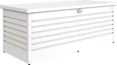 Produktbild von Biohort LeisureTime Box 180, Aufbewahrungsbox, Weiß, Rechteckig, Galvanisiertes Stahl, Einfarbig, Draußen