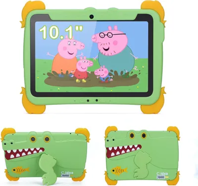 Produktbild von Kinder Tablets Android 13 Tablet Für Kinder,10 Zoll Lernen IWAWA Installierte Kleinkind Mit Fall, 4GB RAM 64GB ROM Dual Kameras WiFi Mädchen Jungen