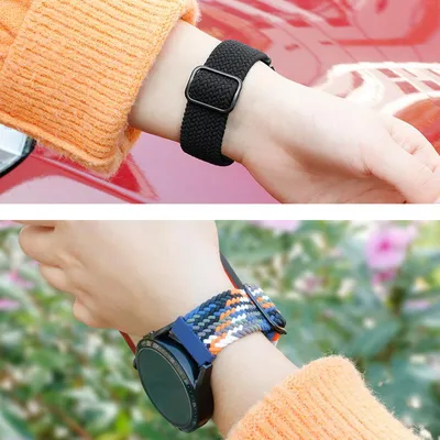 Produktbild von BStrap Elastic Nylon Armband für Xiaomi Amazfit GTR 42mm, pearl white
