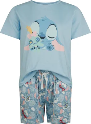 Produktbild von Lilo & Stitch Schlafanzug Damen Naptime multicolor XXL
