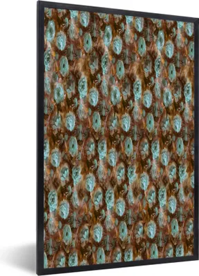 Produktbild von MuchoWow® MuchoWow® Gerahmtes Poster Blumen - Rosen - Farben 40x60 cm - Poster mit zchwarzem Bilderrahmen - Papierdruck - Wandbilder