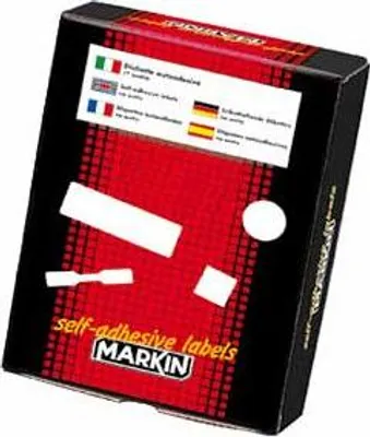 Produktbild von Markin X11028, Weiß, Abgerundetes Rechteck, Permanent, 21 Stück(e), 10 Blätter, 15,2 cm
