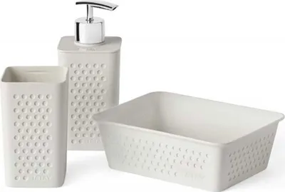 Produktbild von Tatay Bohol Badezimmer-organizer-set Beige,Weiß Beige,Weiß One Size