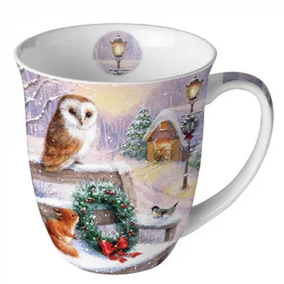 Produktbild von Weihnachten - Becher - Mug 0.4 L - Fine Bone China - Format: Ø 10 cm