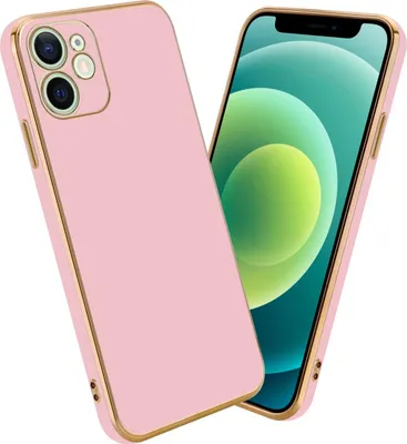 Image de Cadorabo Housse pour Apple iPhone 12 Housse en rose Housse pour téléphone portable TPU Silicone Protection pour appareil photo Etui Case
