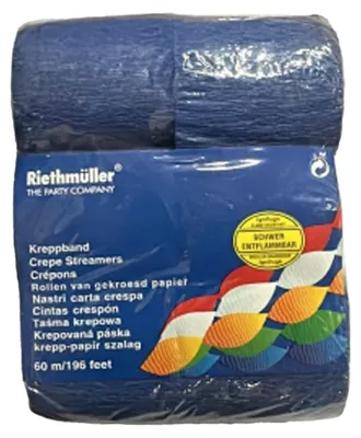 Produktbild von Riethmuller - Luftschlangen, Krepppapier SG37613 (Einheitsgröße) (Blau)