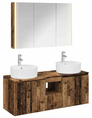 Productafbeelding van vidaXL Badkamerkast-set, 4 stuks, gerecycled hout, houtvezel