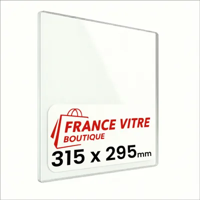 Produktbild von HARK - modell : 26 - 315 x 295 x 4 mm - Kaminglas - Ofenglas - Ersatz-Kaminscheibe - feuerfestes Glas - France Vitre