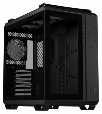 Produktbild von ASUS TUF Gaming GT502 PLUS, Midi Tower, PC, Schwarz, ATX, micro ATX, Mini-ITX, Gaming, 16,3 cm