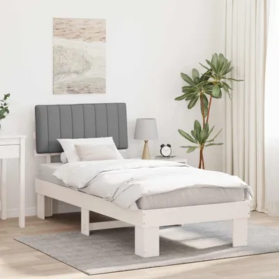 Obrázok produktu pre Maison Exclusive - posteľný rám s čalúneným čelom Svetlosivá 90 x 190 cm