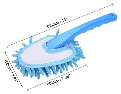 Produktbild von Mikrofaser Chenille Waschbar Staubwedel Reinigungswerkzeug Staubtuch Blau