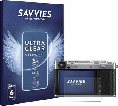 Produktbild von 6x Für Fujifilm X-E5 Schutzfolie Savvies Displayschutz Display Schutz Folie Klar Transparent
