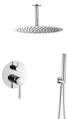 Immagine prodotto di Doccia monocomando cromata, rotonda, con soffione da 25 cm