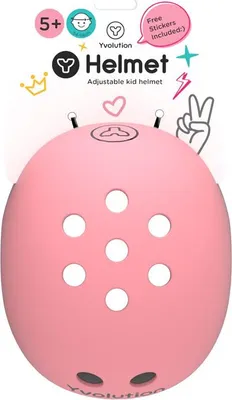 Image de Yvolution casque enfant rose - casque vélo réglable pour enfants