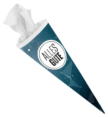 Produktbild von ITENGA Schultüte 70cm rund - Hightech abstrakt - ALLES GUTE