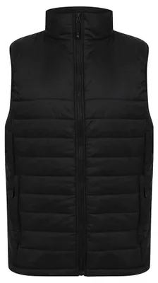 Image de Henbury - Gilet pour hommes/femmes unie, rembourré LT4899 (3XL) (noir)