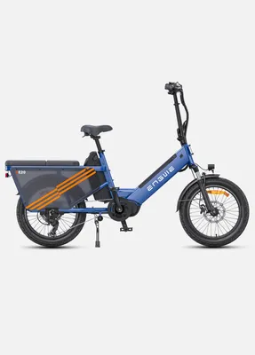 Produktbild von ENGWE LE20 Cargo E Bike mit kindersitz für Erwachsene Ebike 250W 100Nm Mittelmotor E-BikeAPPElektrofahrrad 48V 19.2AH Akku 180KM E-Hollandräder Blau