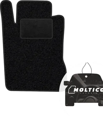 Produktbild von moto-MOLTICO Fahrer Fußmatte Auto Velours Fahrerseite Autoteppiche Schwarz Fahrermatte 1-teilig passend für Mercedes-Benz CLS W219 2004-2010