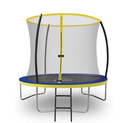 Produktbild von ZERO GRAVITY® Trampolin Outdoor Ø 244 cm, GS, Gartentrampolin Komplett-Set mit Bodenanker & Leiter, Sturmsicher in 5 Minuten, Ultima 4 Fun Edition