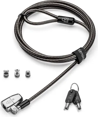 Immagine prodotto di Kensington ClickSafe 2.0 3-in-1 Blocco laptop con chiave - Master Keyed - Cavo di sicurezza - 1,8 m